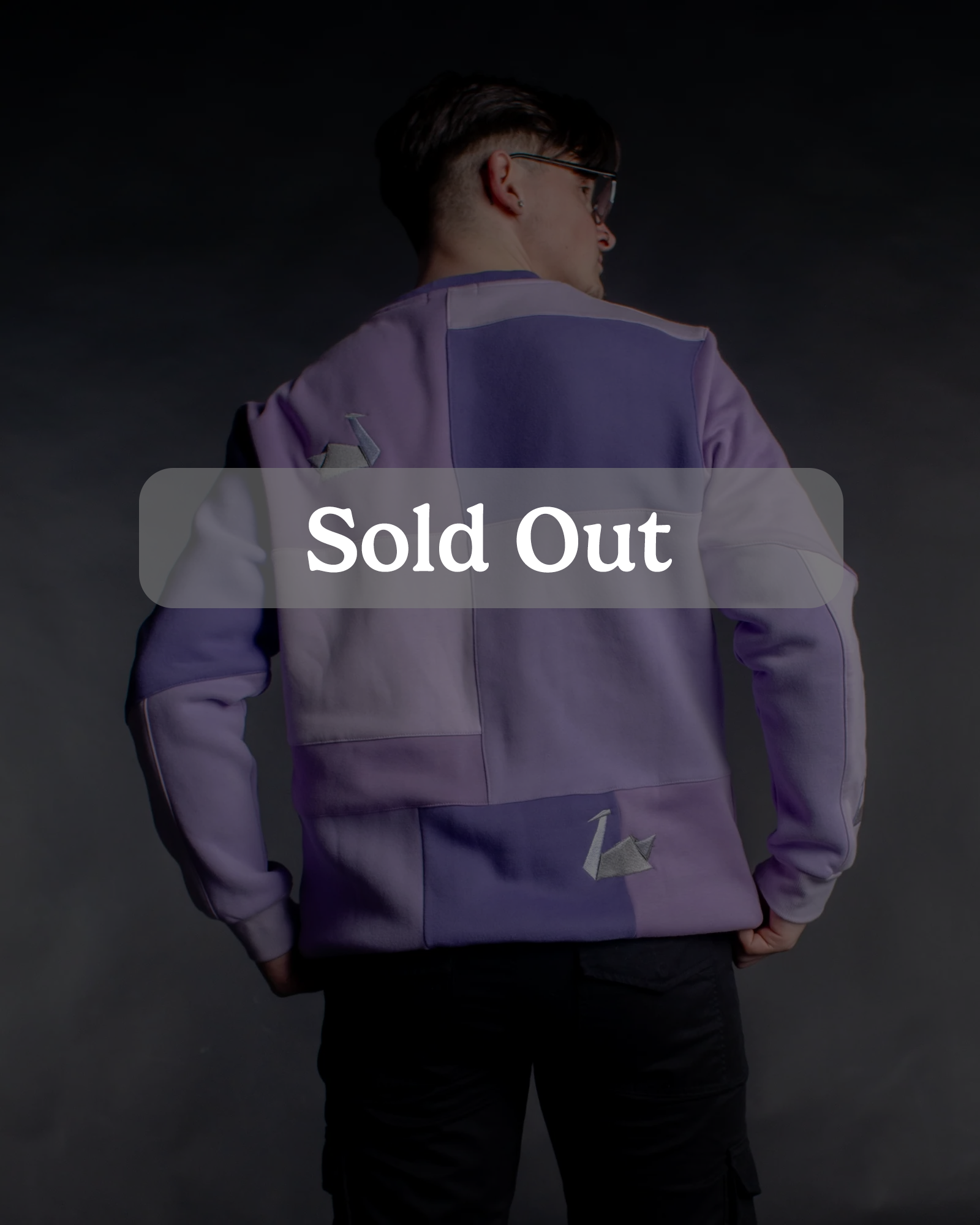 Beckline Lilac Patchwork Crewneck