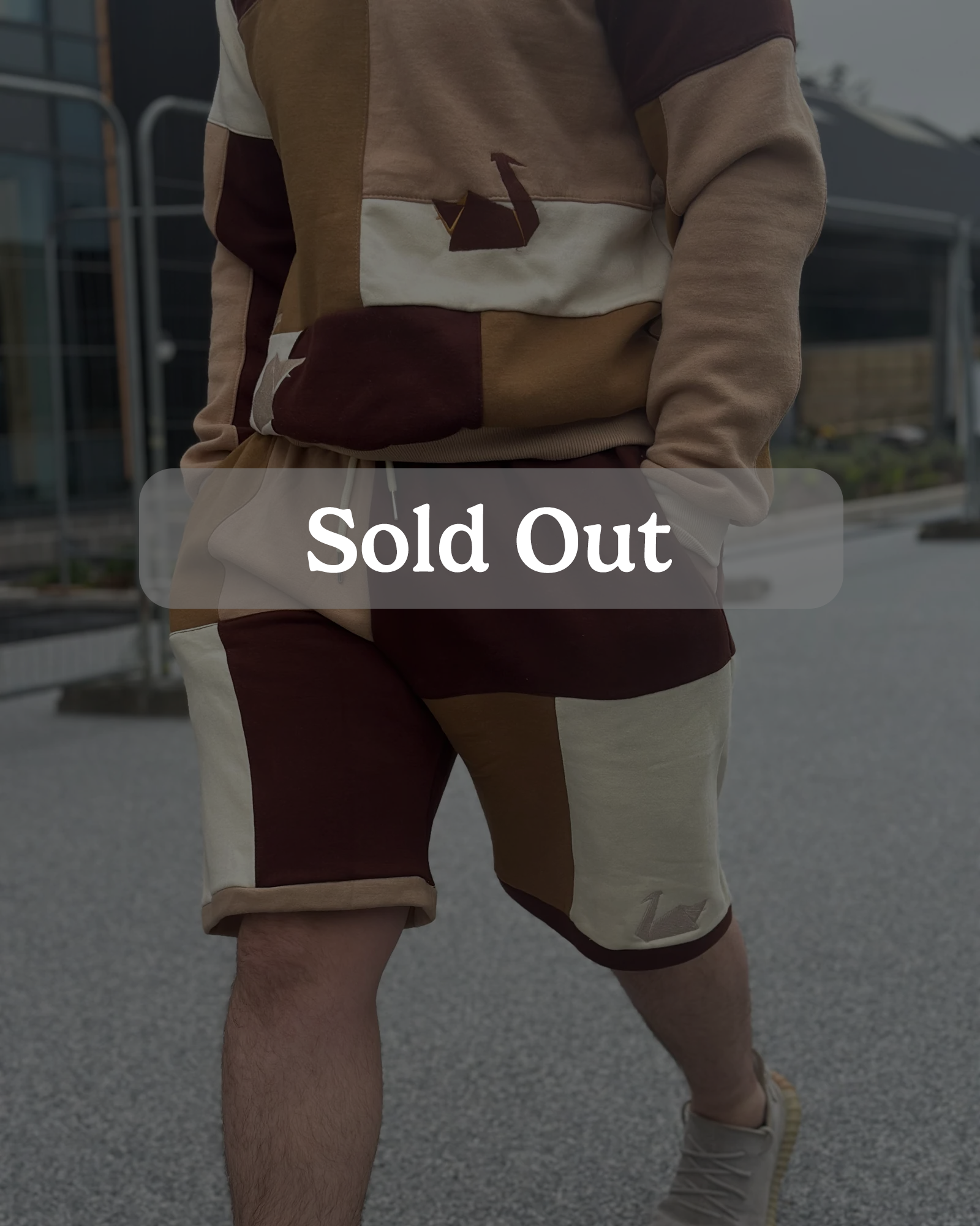 Beckline Patchwork Shorts