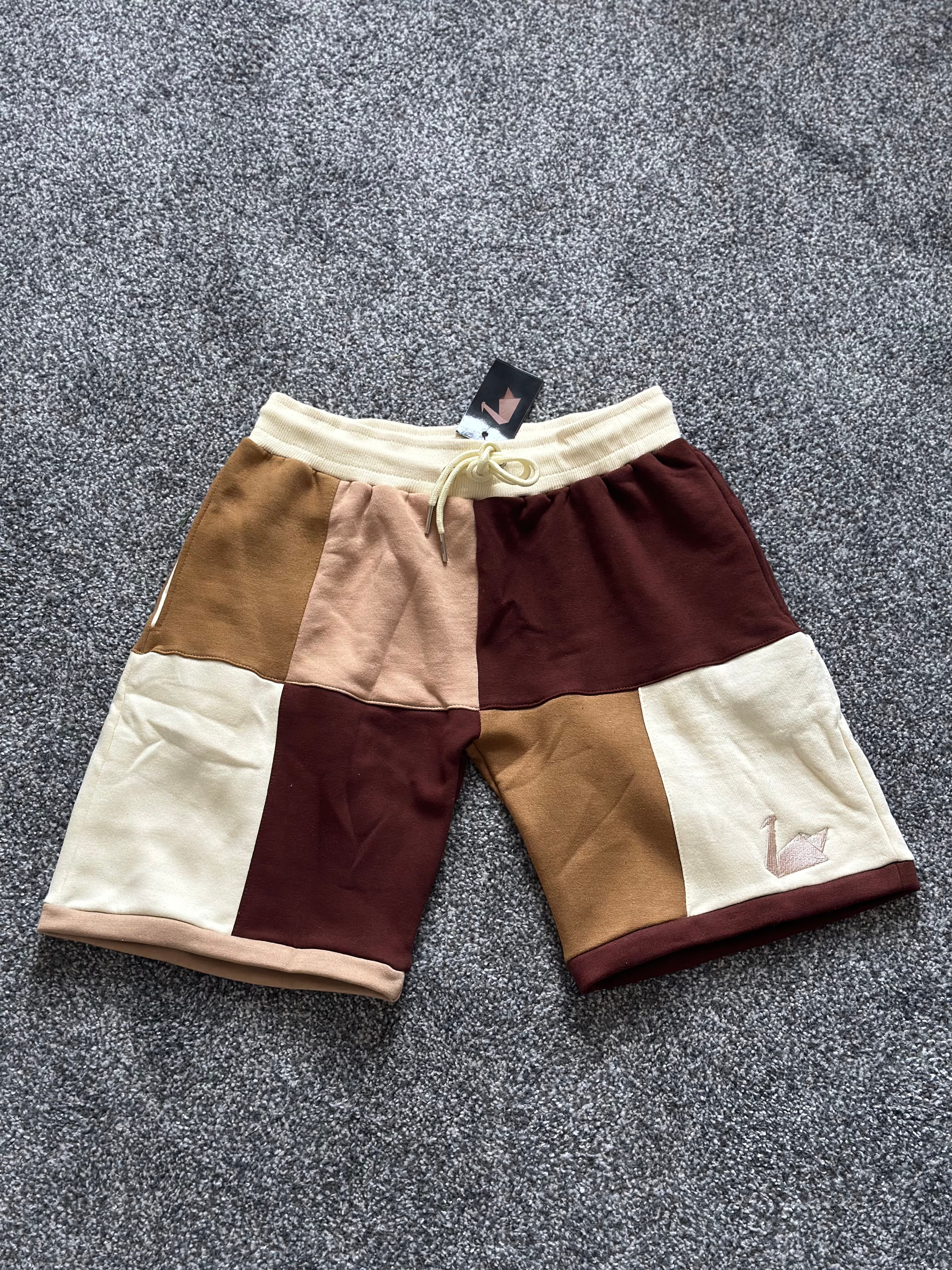 Beckline Patchwork Shorts